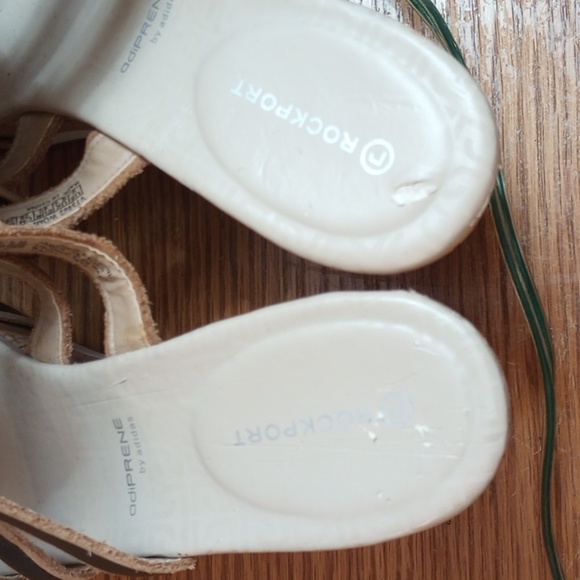 RARE Adiprene by Adidas/Rockport Black Strappy Wedge Gladiator Sandals - Picture 8 of 8